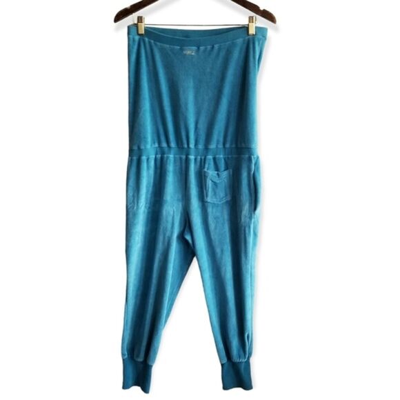 Marc Jacobs Turquoise Blue Velour Romper size Small - Picture 6 of 12